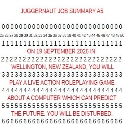 JUGGERNAUT ad card short